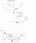 Blower HousingShrouds Flywheel Rewind Starter Diagram and Parts List for 20E214-0358-E1  Briggs and Stratton Engine